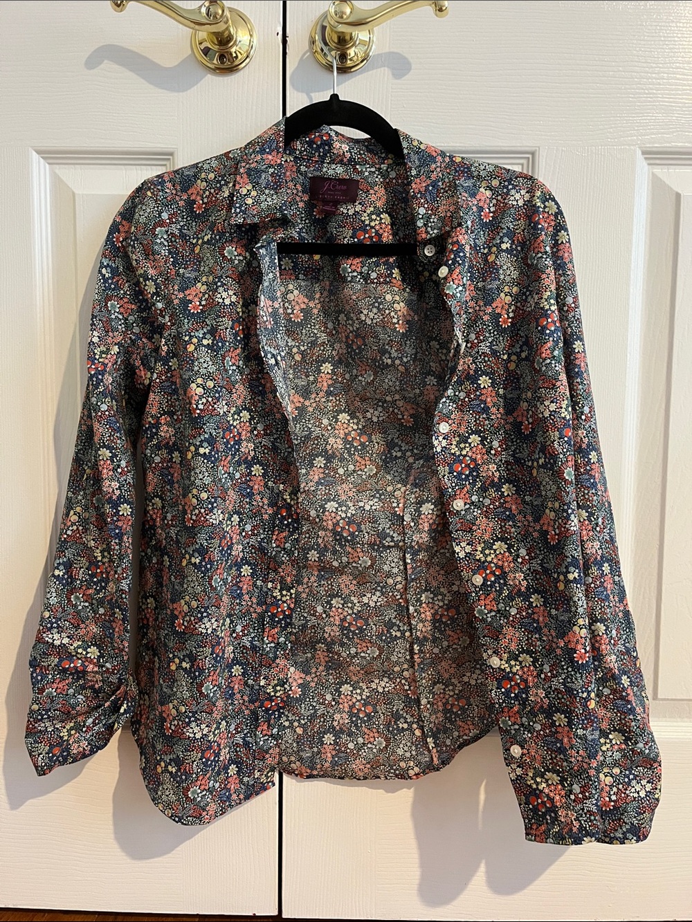 Women’s size 2 floral print button-down from J.Crew